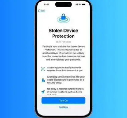新盈镇苹果授权维修店分享被盗设备保护功能开启方法 