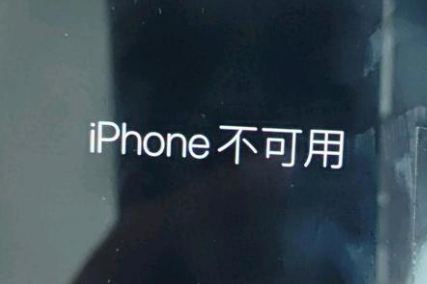 新盈镇苹果服务网点分享锁屏界面显示“iPhone 不可用”如何解决 